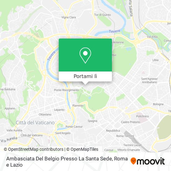 Mappa Ambasciata Del Belgio Presso La Santa Sede