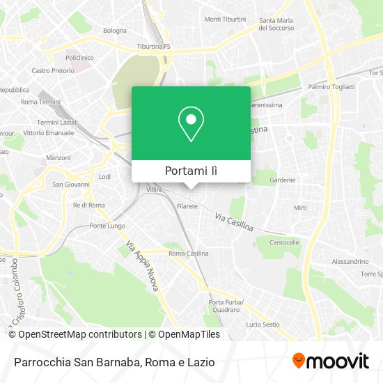 Mappa Parrocchia San Barnaba