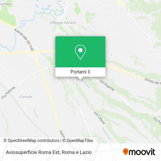 Mappa Aviosuperficie Roma Est