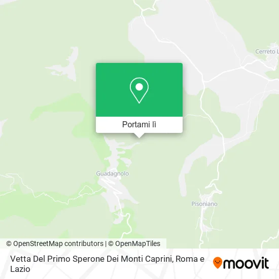 Mappa Vetta Del Primo Sperone Dei Monti Caprini