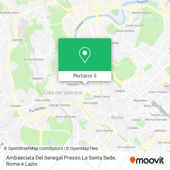 Mappa Ambasciata Del Senegal Presso La Santa Sede