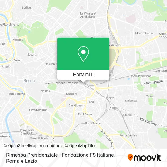Mappa Rimessa Presidenziale - Fondazione FS Italiane
