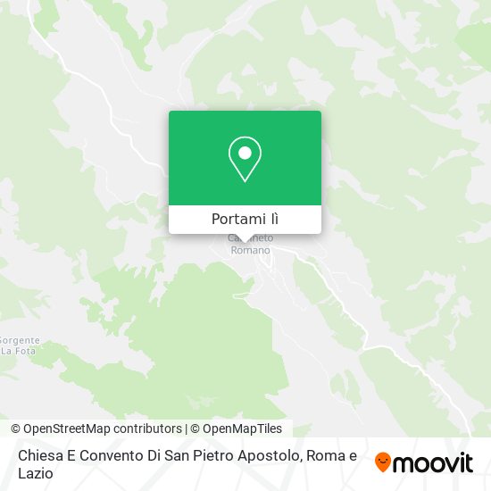Mappa Chiesa E Convento Di San Pietro Apostolo