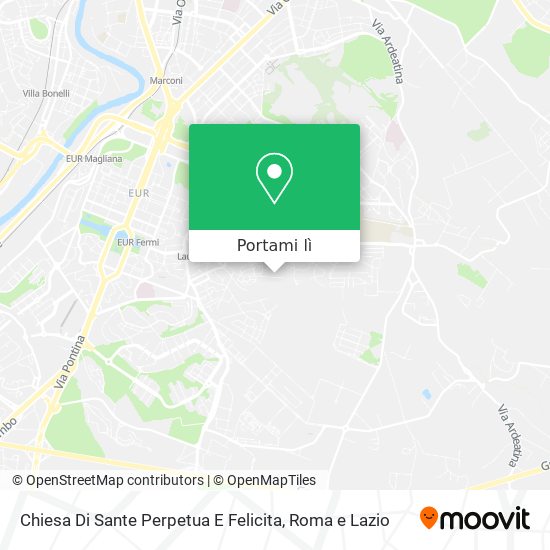 Mappa Chiesa Di Sante Perpetua E Felicita