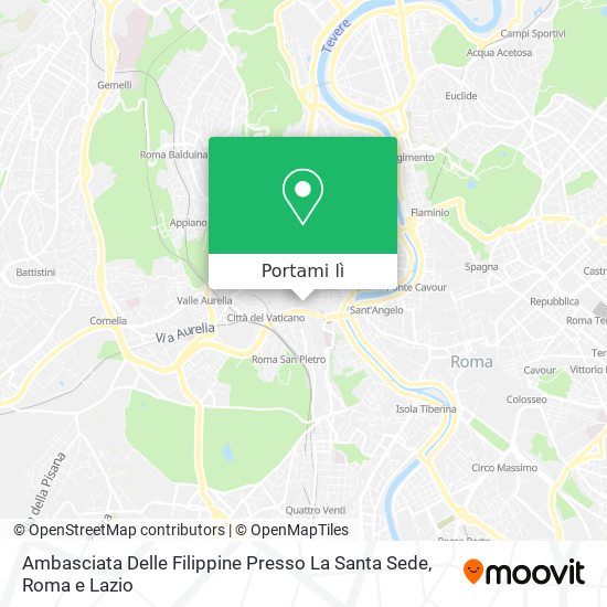 Mappa Ambasciata Delle Filippine Presso La Santa Sede