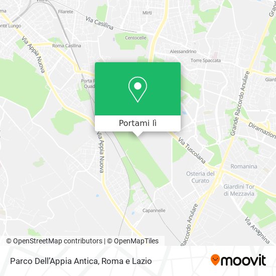 Mappa Parco Dell’Appia Antica