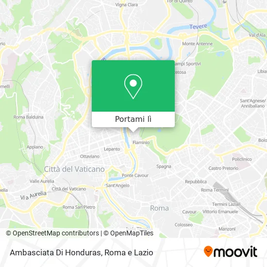 Mappa Ambasciata Di Honduras