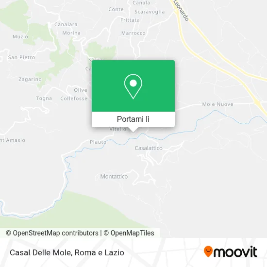Mappa Casal Delle Mole
