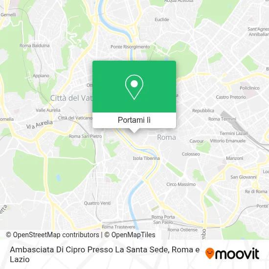 Mappa Ambasciata Di Cipro Presso La Santa Sede