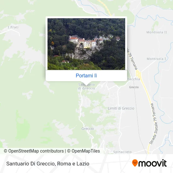 Mappa Santuario Di Greccio