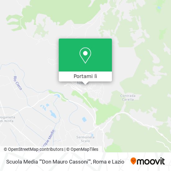 Mappa Scuola Media ""Don Mauro Cassoni""
