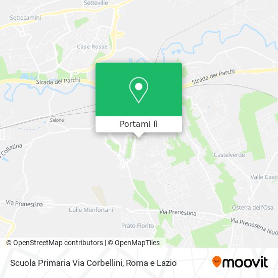 Mappa Scuola Primaria Via Corbellini