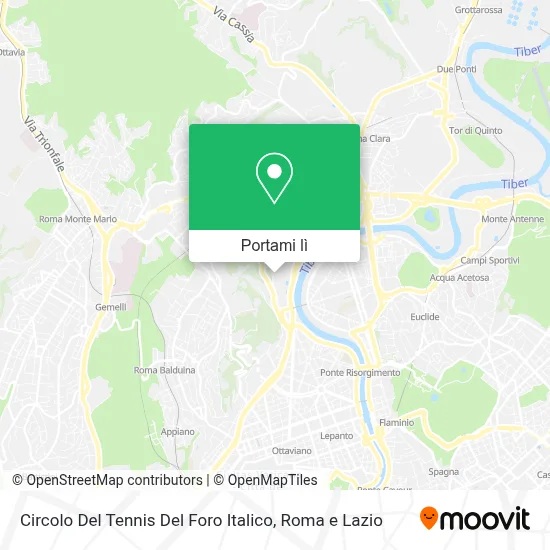 Mappa Circolo Del Tennis Del Foro Italico