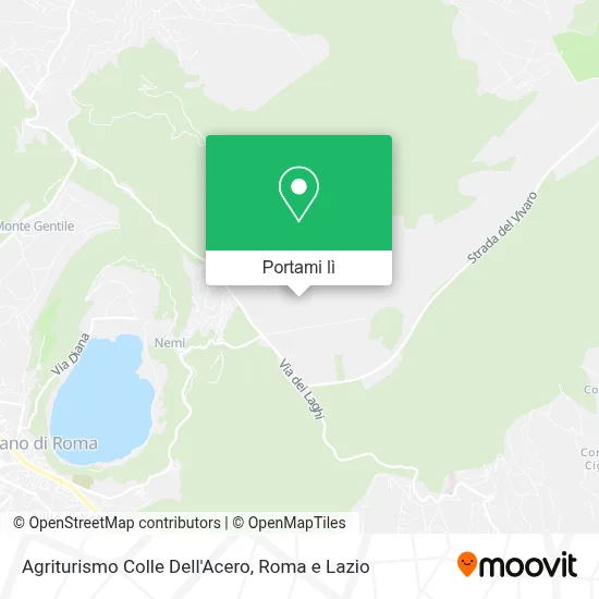 Mappa Agriturismo Colle Dell'Acero