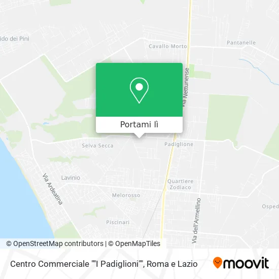 Mappa Centro Commerciale ""I Padiglioni""