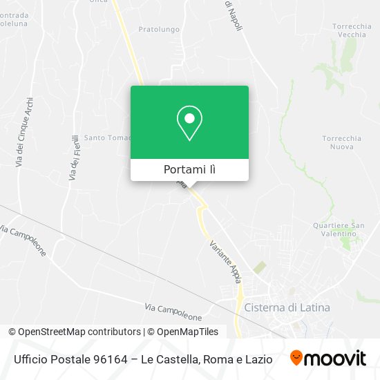 Mappa Ufficio Postale 96164 – Le Castella