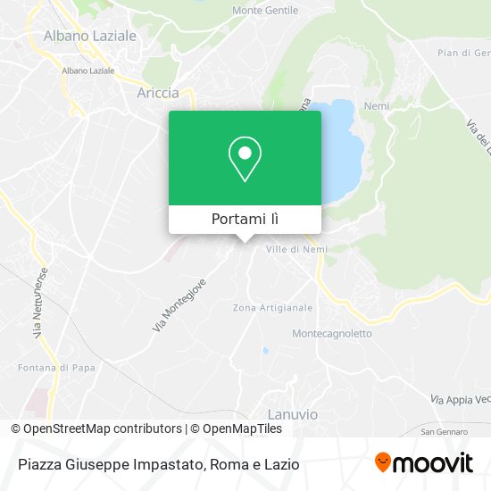 Mappa Piazza Giuseppe Impastato