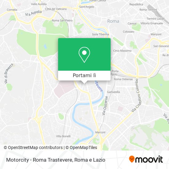 Mappa Motorcity - Roma Trastevere