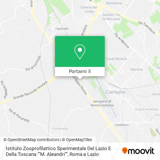 Mappa Istituto Zooprofilattico Sperimentale Del Lazio E Della Toscana ""M. Aleandri""