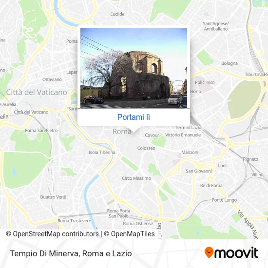 Mappa Tempio Di Minerva