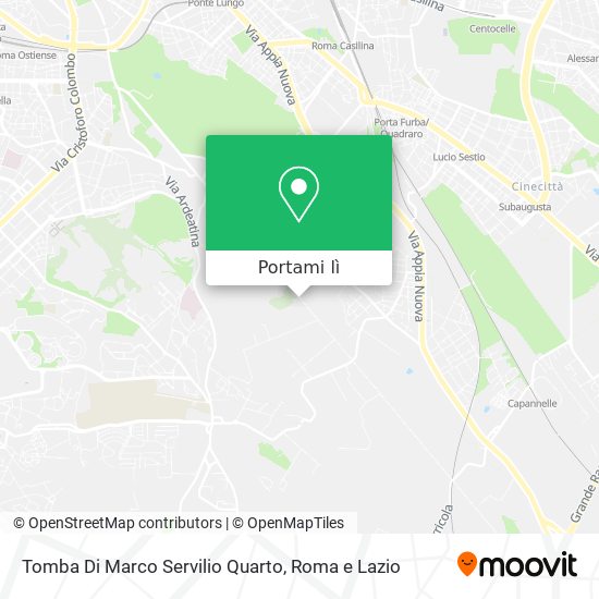Mappa Tomba Di Marco Servilio Quarto