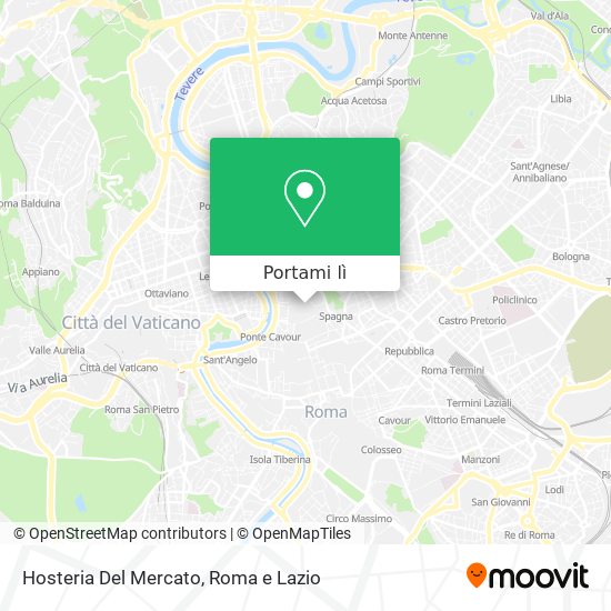 Mappa Hosteria Del Mercato