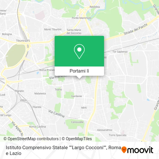 Mappa Istituto Comprensivo Statale ""Largo Cocconi""