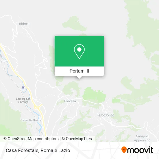 Mappa Casa Forestale