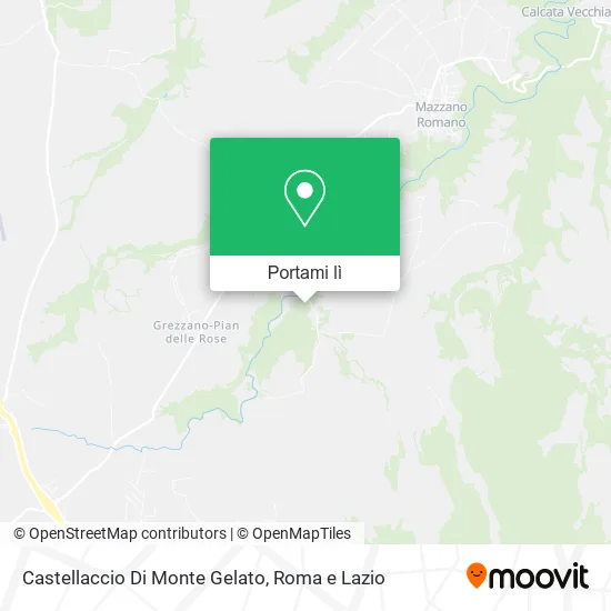 Mappa Castellaccio Di Monte Gelato
