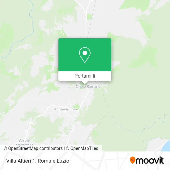 Mappa Villa Altieri 1