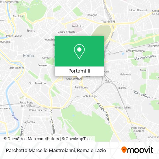 Mappa Parchetto Marcello Mastroianni