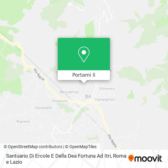 Mappa Santuario Di Ercole E Della Dea Fortuna Ad Itri
