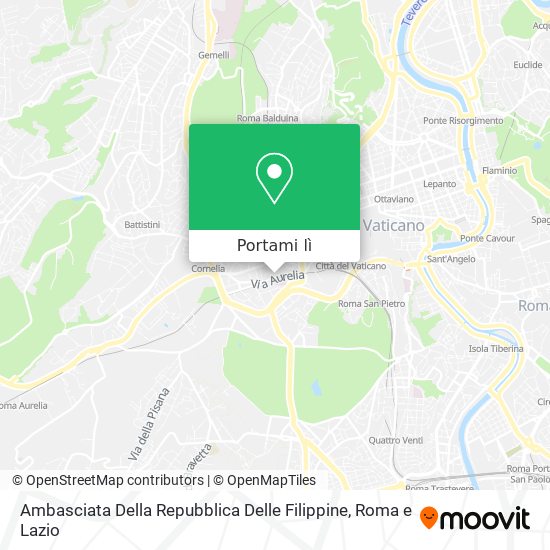 Mappa Ambasciata Della Repubblica Delle Filippine
