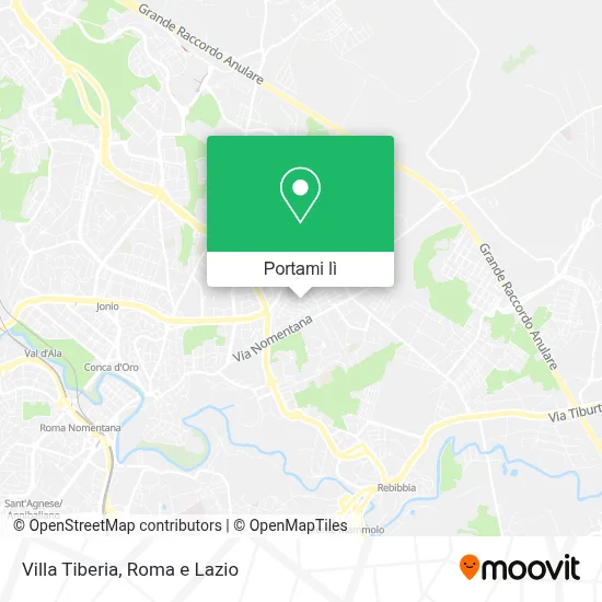 Mappa Villa Tiberia