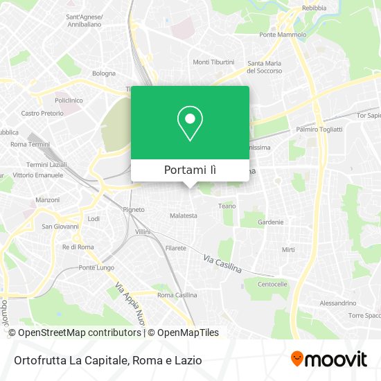 Mappa Ortofrutta La Capitale