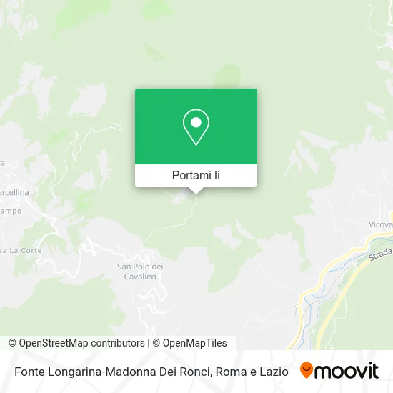 Mappa Fonte Longarina-Madonna Dei Ronci