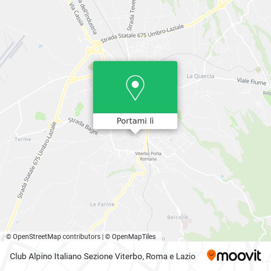 Mappa Club Alpino Italiano Sezione Viterbo