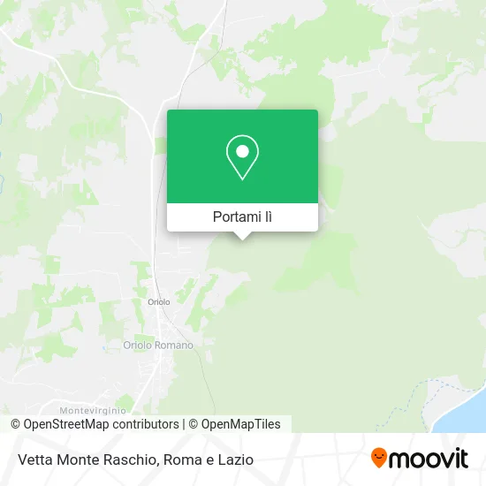 Mappa Vetta Monte Raschio
