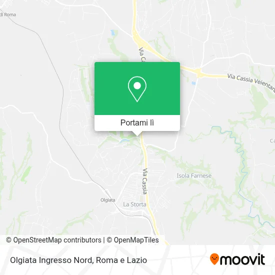 Mappa Olgiata Ingresso Nord