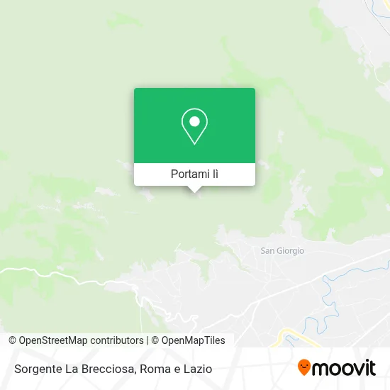 Mappa Sorgente La Brecciosa