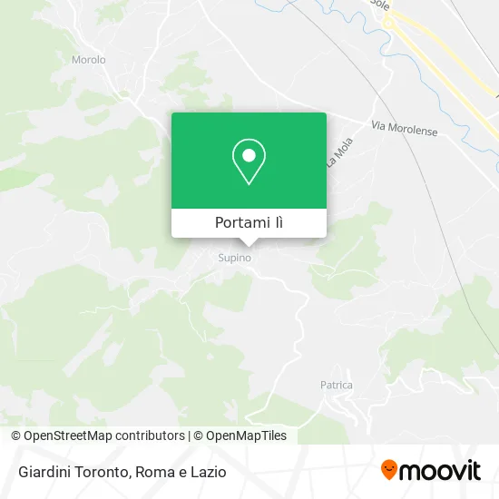 Mappa Giardini Toronto