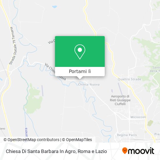 Mappa Chiesa Di Santa Barbara In Agro