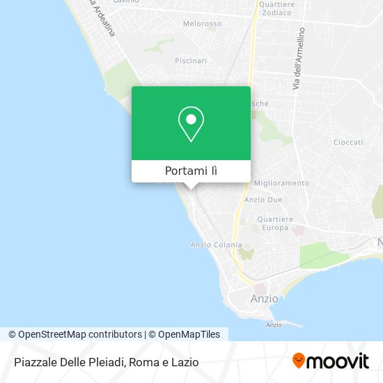 Mappa Piazzale Delle Pleiadi