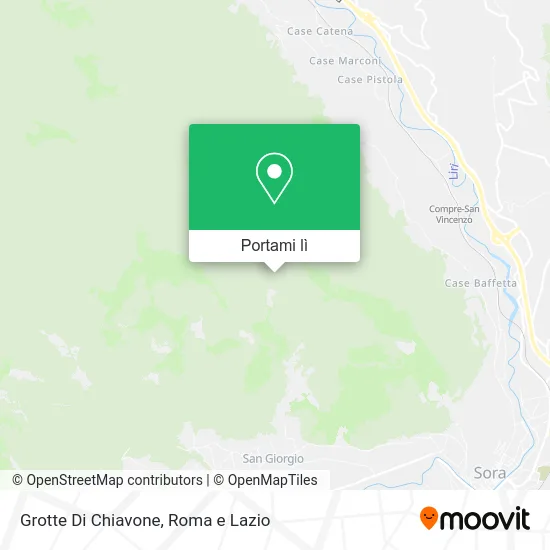 Mappa Grotte Di Chiavone