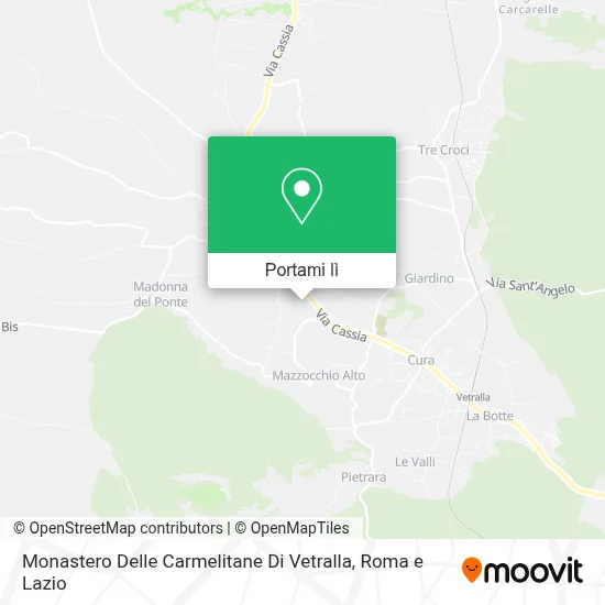 Mappa Monastero Delle Carmelitane Di Vetralla