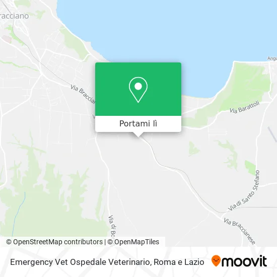 Mappa Emergency Vet Ospedale Veterinario