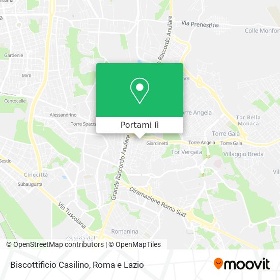 Mappa Biscottificio Casilino