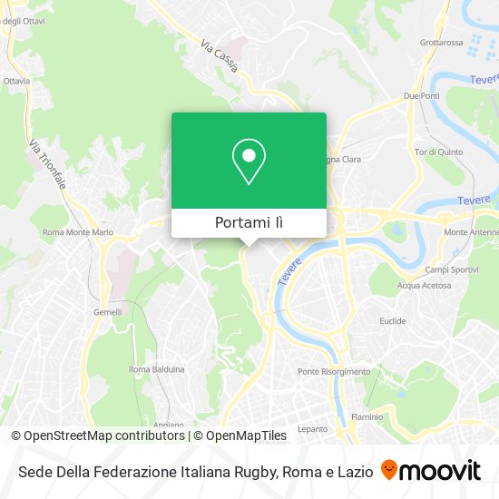 Mappa Sede Della Federazione Italiana Rugby