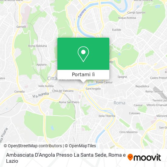 Mappa Ambasciata D'Angola Presso La Santa Sede