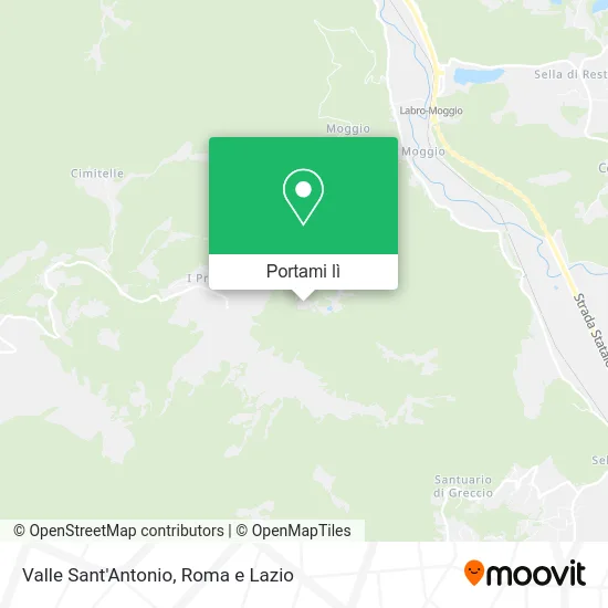 Mappa Valle Sant'Antonio